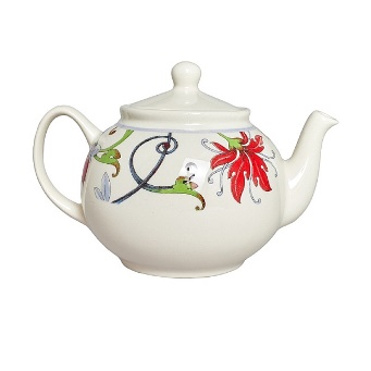  Чайник заварочный 1,15л фарфор GR04_1150TP Botanical Spiral Grace by Tudor