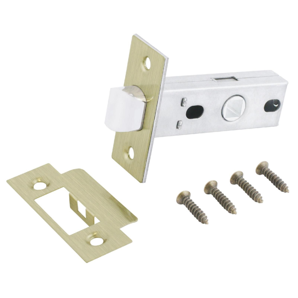  Защелка межкомнатная АРТ L45-8 AB ст.бронза торц.планка 25мм без ручек Аллюр 11208