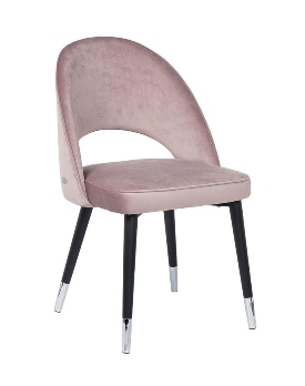  Стул велюр пепельно-розовый 51х56х84см GARDA DECOR