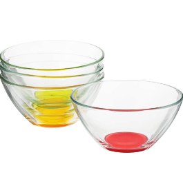  Набор салатников 4шт 12,5см стекло Космос N5442