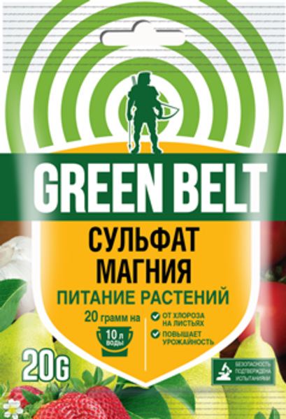  Стимулятор плодообразования Сульфат магния 20г Green Belt (70)
