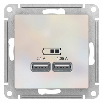  Розетка USB жемчуж AtlasDesign 5в1 ATN000433 Schneider 1240278