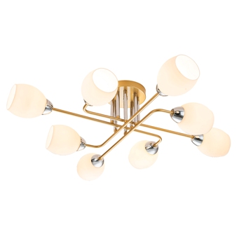  Светильник 60Вт 8хЕ27 на штанге 1132/8P Gold Escada 