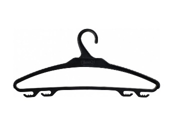  Вешалка-плечики 52-54 черный Rambai 221304530/01
