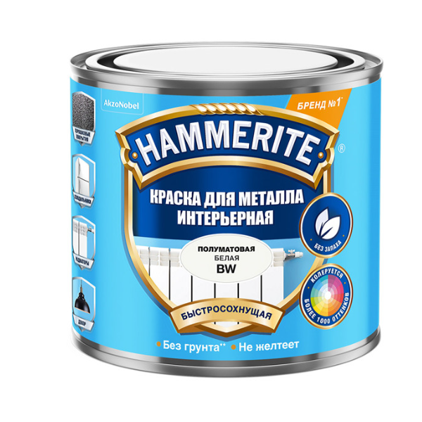  Краска интерьерная 0,5л BW HAMMERITE 