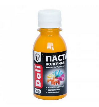  Колерная паста золотисто-желтый 0,1кг DALI арт.20350 Рогнеда