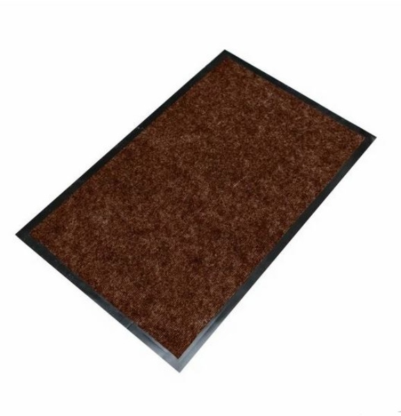  Коврик придверн 50*80см влаговпитывающий коричневый  ПВХ  92134