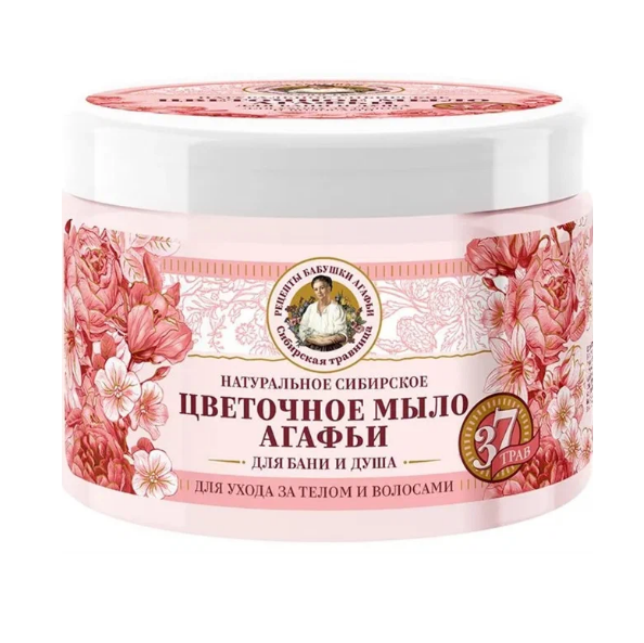  Мыло 300мл Сибирская травница Цветочное 