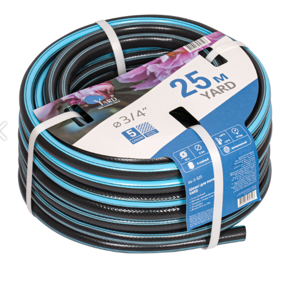  Шланг полив Ярд ПВХ 3,0мм(3/4) 25м армир мягкий 66-525