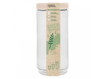  Банка 1,1л д/сыпуч продукт Green Republic лен SE2249GR