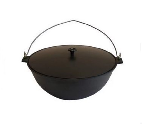  Котел чугунный 8л со алюмин крышкой с дужкой к81д 