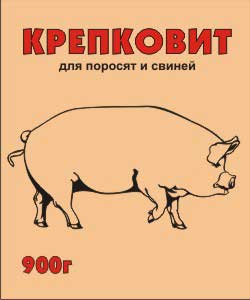  Премикс Крепковит 900г д/поросят,свиней корм.добавка (10шт) ВХ