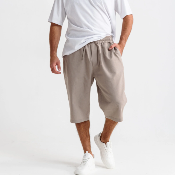  Бриджи муж. Льняные р.48 экрю 2104-П/л