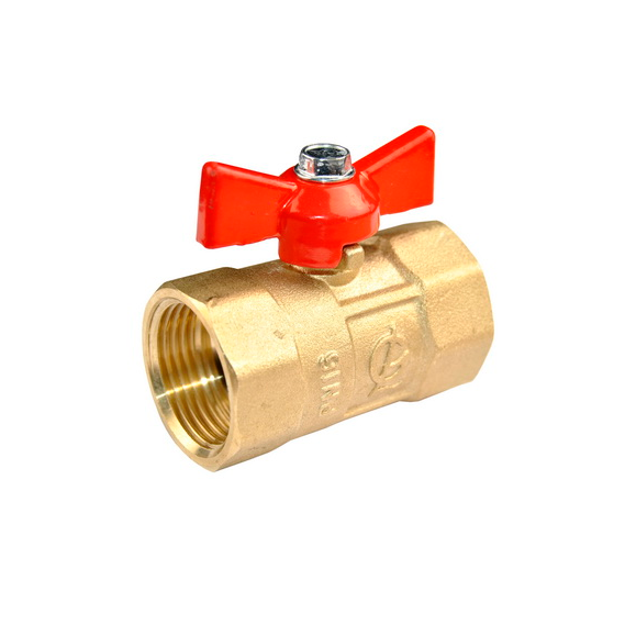  Кран шаровой 3/4" г/г бабочка Галлоп Практик 130 540542