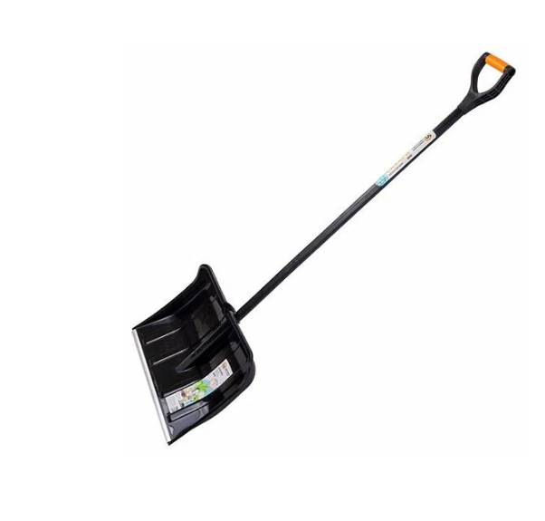  Лопата снеговая 380*490мм пласт 0364-Ч Сахара ал/план дер/чер/Vруч 