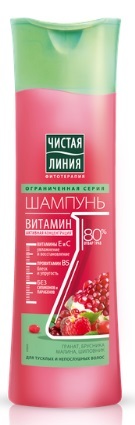  Шампунь Чистая линия 400мл лен/пшеница