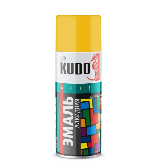  Краска аэр. универс желтая RAL1012 KU-1013