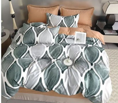  Постельное белье Евро поплин Олив.коллекц прост.на рез УУ6894