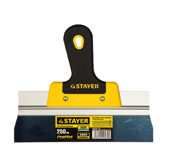  Шпатель 250мм гладкий из нерж.стали Stayer PROFlat 10045-25