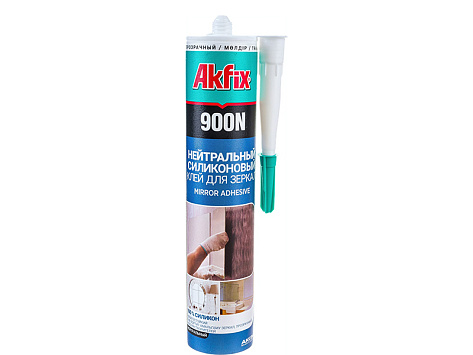  Герметик силикон 280мл д/зеркал прозр Akfix 900N