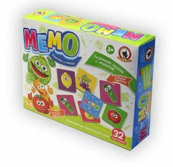  Игра Мемо Фрукты и овощи 03454