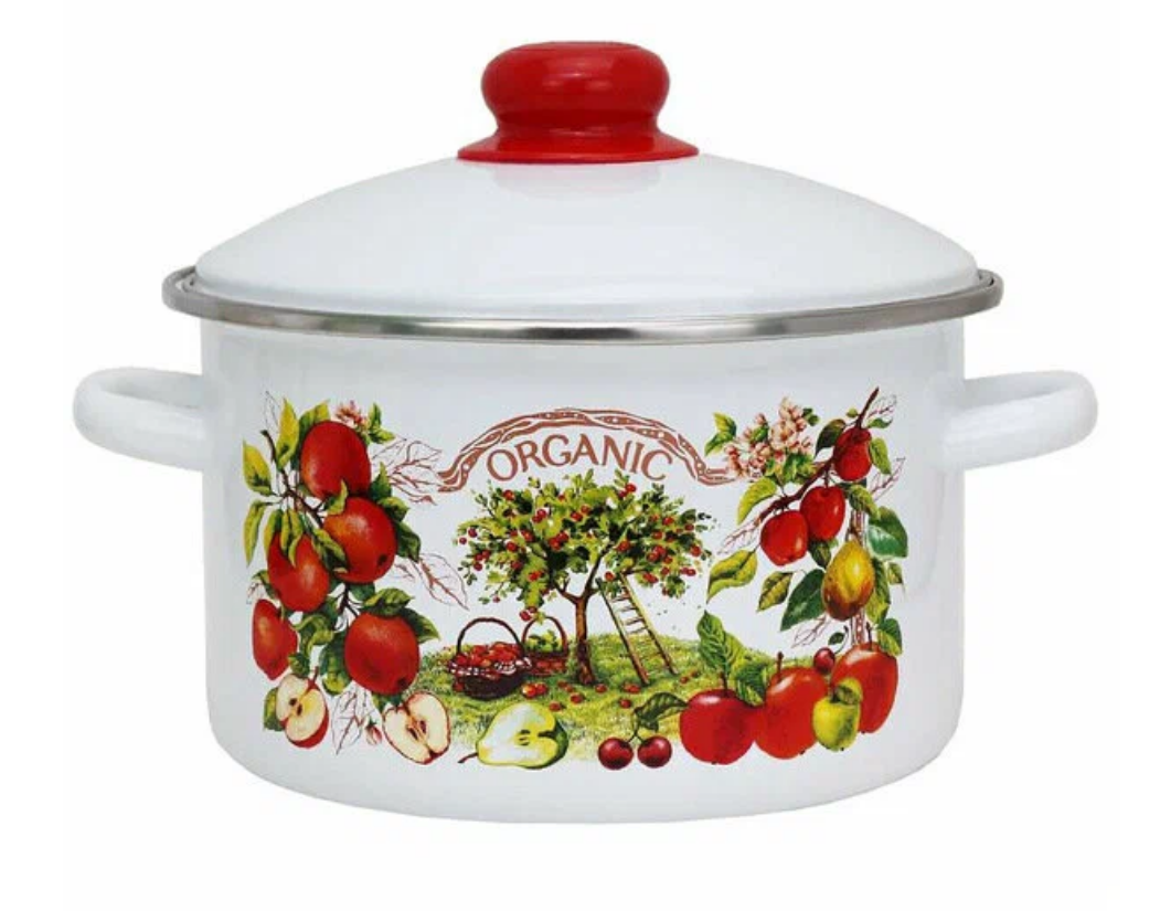  Кастрюля эмалир. 2л 01-1610/4-Organic 