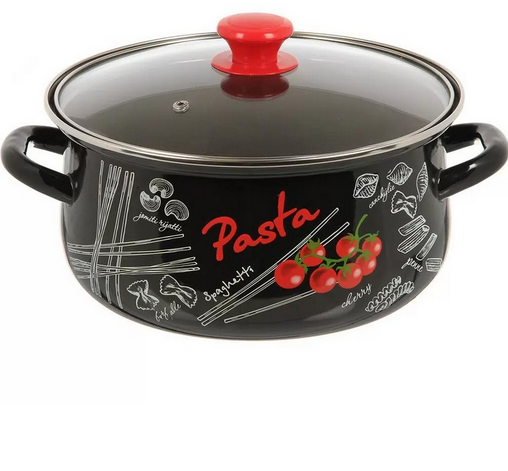  Кастрюля 2л эмалированная Болоньезе 61915-103/4.02-У4