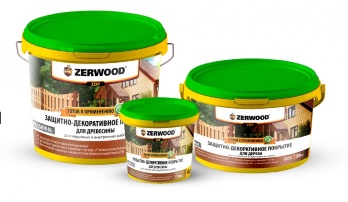  Защитно-декоративное покрытие Zerwood ZDP белый 0,9кг Ижсинтез
