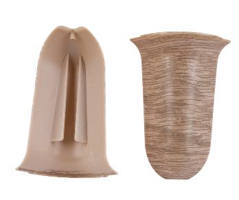  Угол наружный для плинтуса 55мм 208 Дуб мокко 2шт Идеал Классик