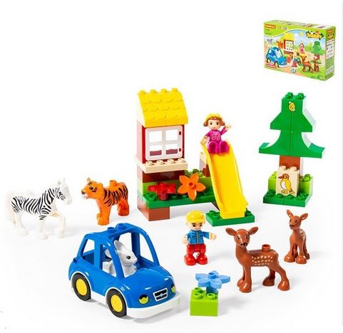  Конструктор Макси Зоопарк 40 эл 77752