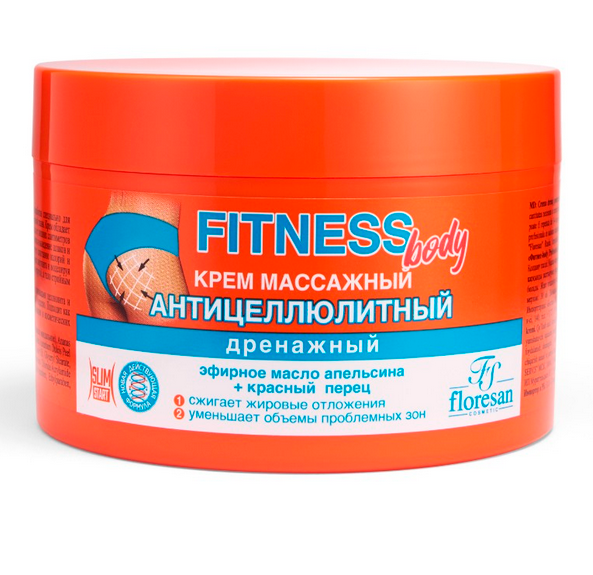  Крем массажный Фитнес Body 500мл Антицеллюлит Дренажный