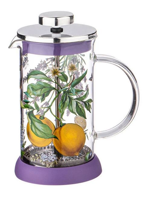  Стакан с прессом 0,35л Прованс лимоны 894-118 Agness