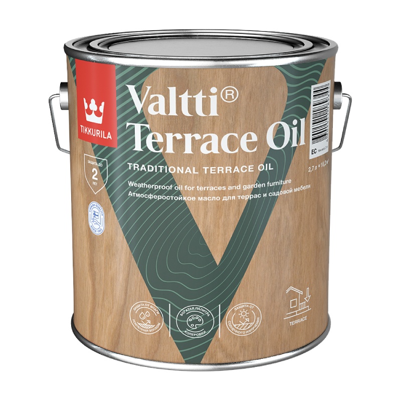  Масло для террас Valti Terrace Oil EC 2,7л Tikkurila