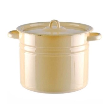  Кастрюля эмалир. 9,0л без декора С41622.П  114817