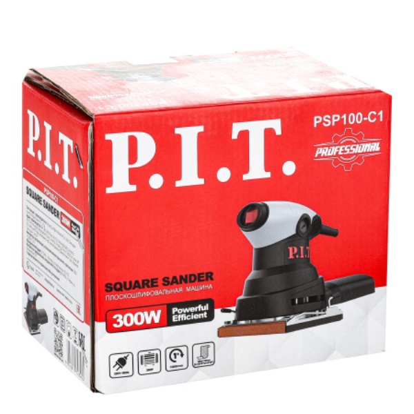  Виброшлифмашина 300Вт PSP100-C1 PIT