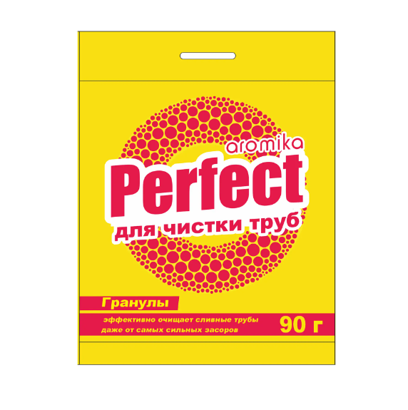  Средство для прочистки труб 90г Perfect желтый Аромика