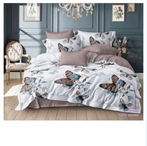  Постельное белье 2,0 поплин Олив.коллекц прост.на рез УУ068