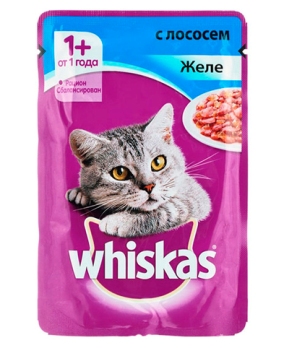  Вискас желе 75г лосось 81/0363 (уп.28)