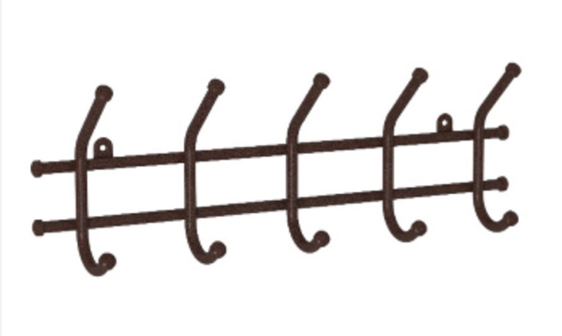  Вешалка металлическая 5 рож. 480х80х165 белая Норма 5 ЗМИ ВН24Б