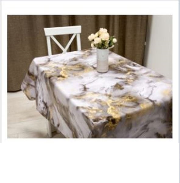  Клеенка  140см M81313A Белый мрамор 14513 Mirror