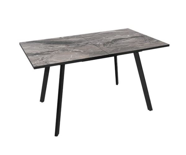 Стол раздвижной KSt 1400-1800*800 Паладина кромка черн каркас черн БП-00021565 - фото