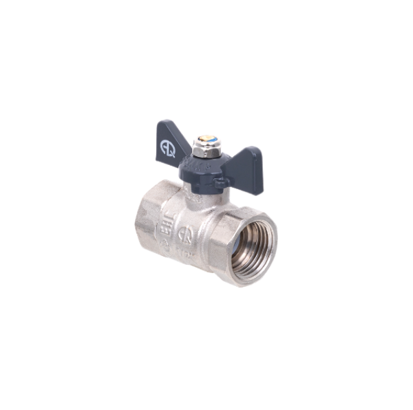  Кран шаровой 1/2" г/г бабочка 01155 Aqualink