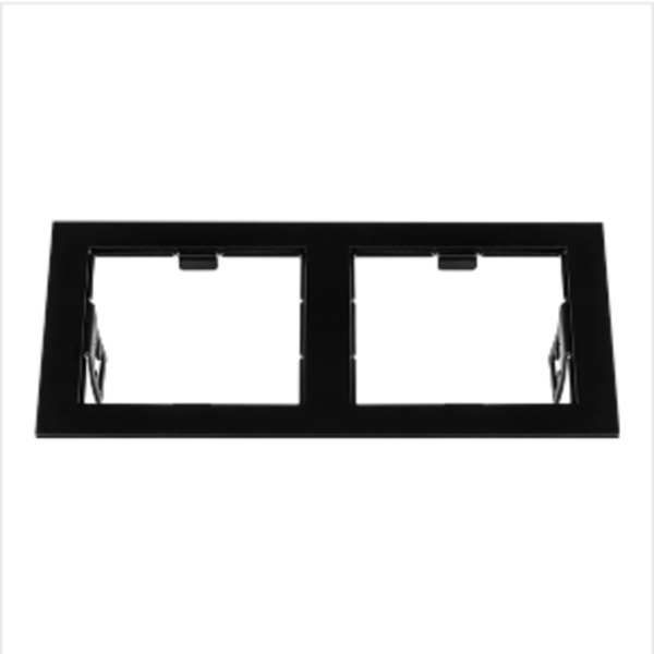  Рамка DOMINO Double QUADRO MR16 черный 214527