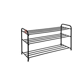  Подставка для обуви 3-х пол 870*300*480 черный Альфа 33 ЗМИ ПДОА33Ч