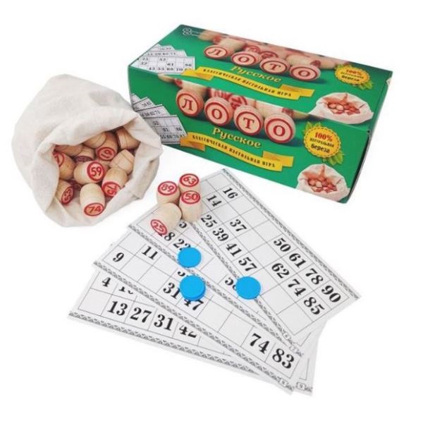  Деревянное Лото Русское 8056