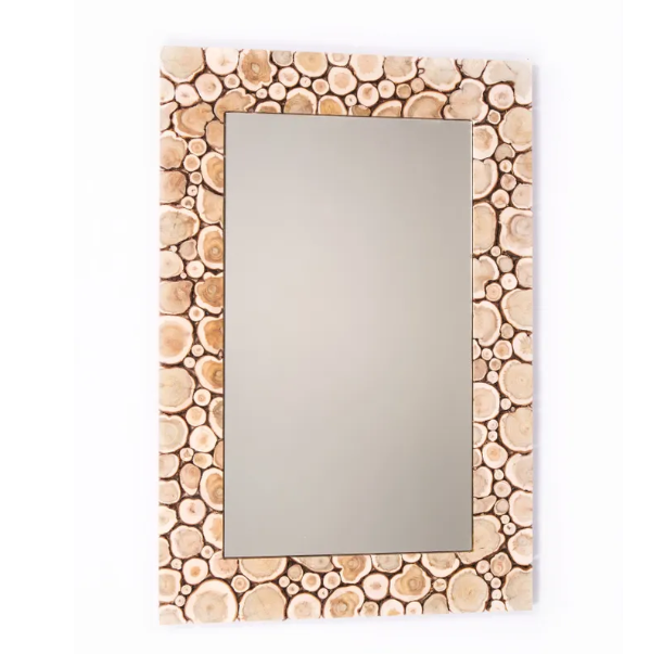  Зеркало для бани и сауны 90*60 см можжевельник Люблю баню