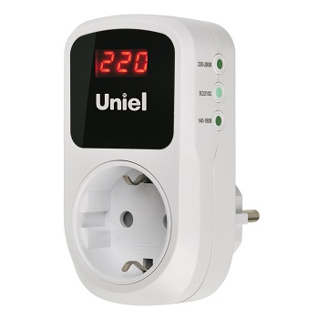  Реле напряжение UBR-E35 16А 1Ф 3500ВТ с заземлением