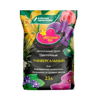  Почвогрунт 25л универсальный Цветочный Рай 431411 БХЗ (уп.60)