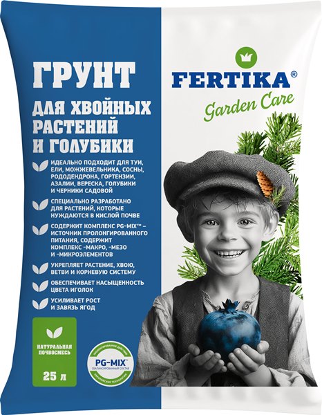  Почвогрунт 25л для хвойных культур и голубики Фертика