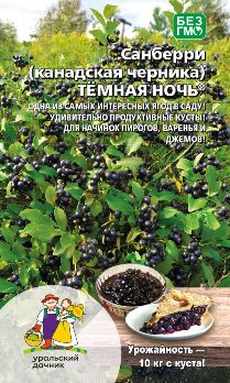  Черника Канадская (санберри) Темная ночь цв Урал.Дачник